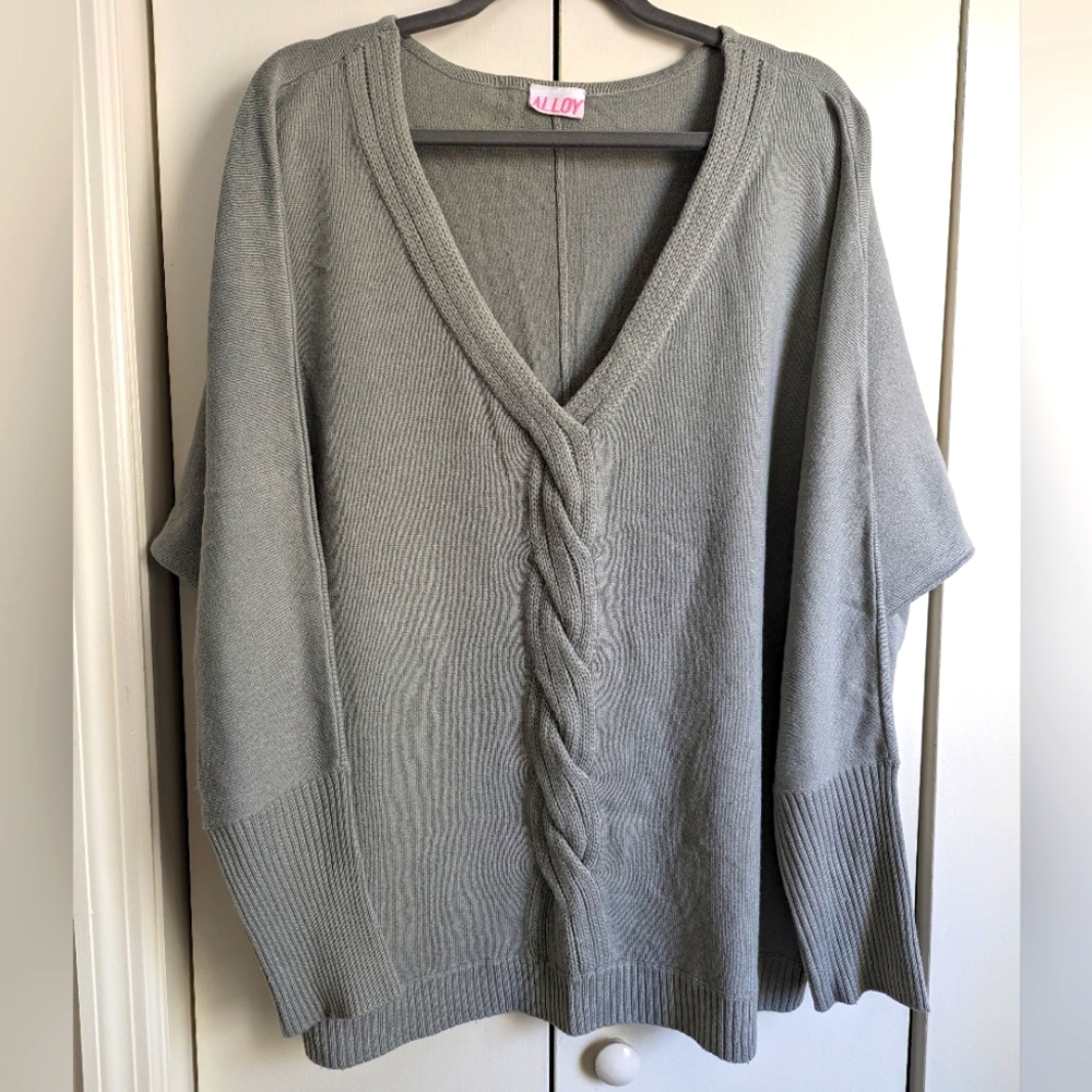 Vintage Alloy V Neck Sweater